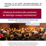Sala konferencyjna z publicznością patrzącą na prelegenta przy ekranie.